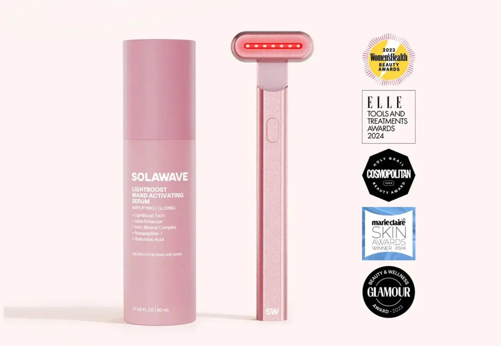 4-in-1 Red Light Therapy Wand & Activating Serum Kit