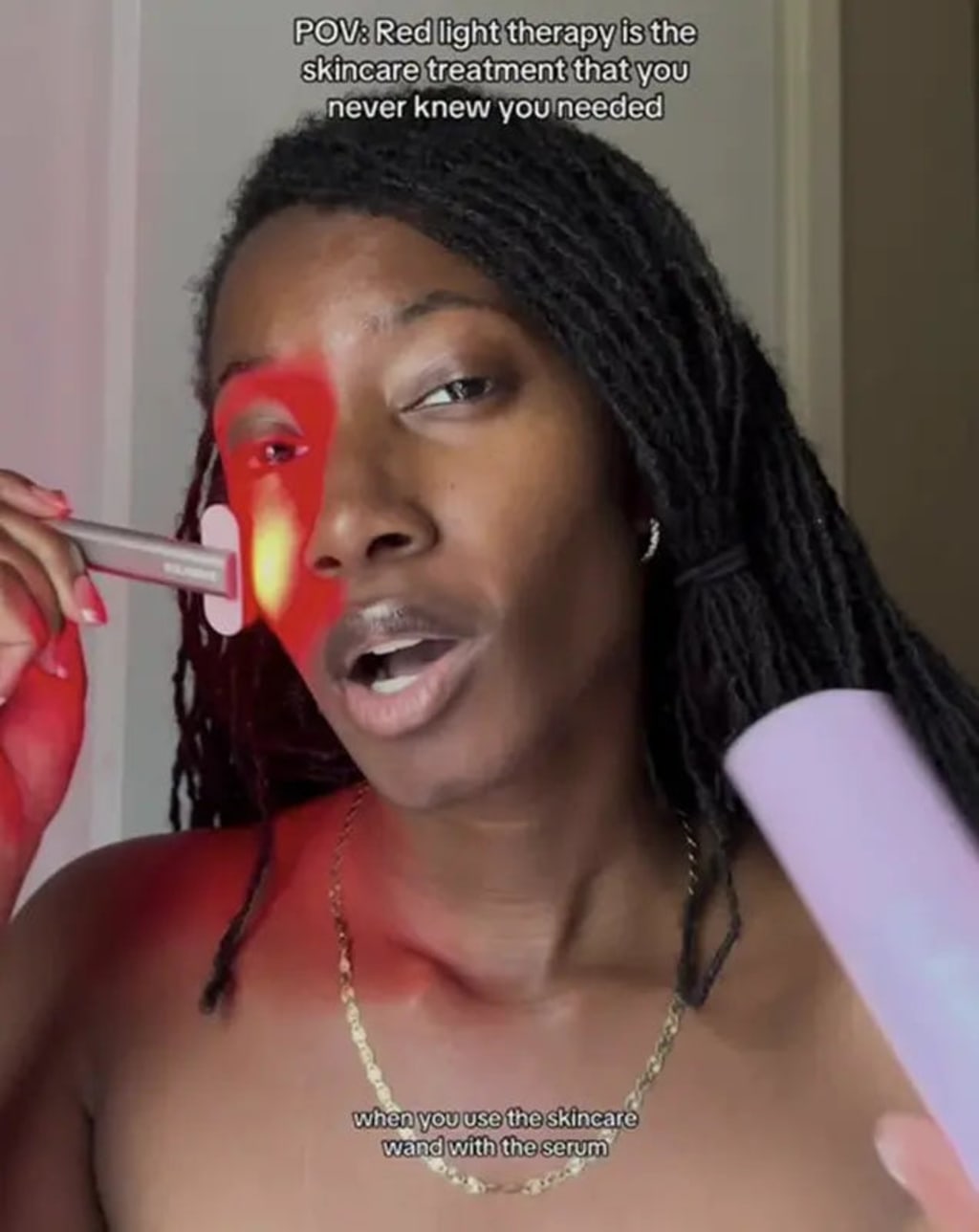 4-in-1 Red Light Therapy Wand & Activating Serum Kit